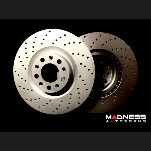 Alfa Romeo Giulia Performance Brake Rotors - 2.0L - Drilled - Rear